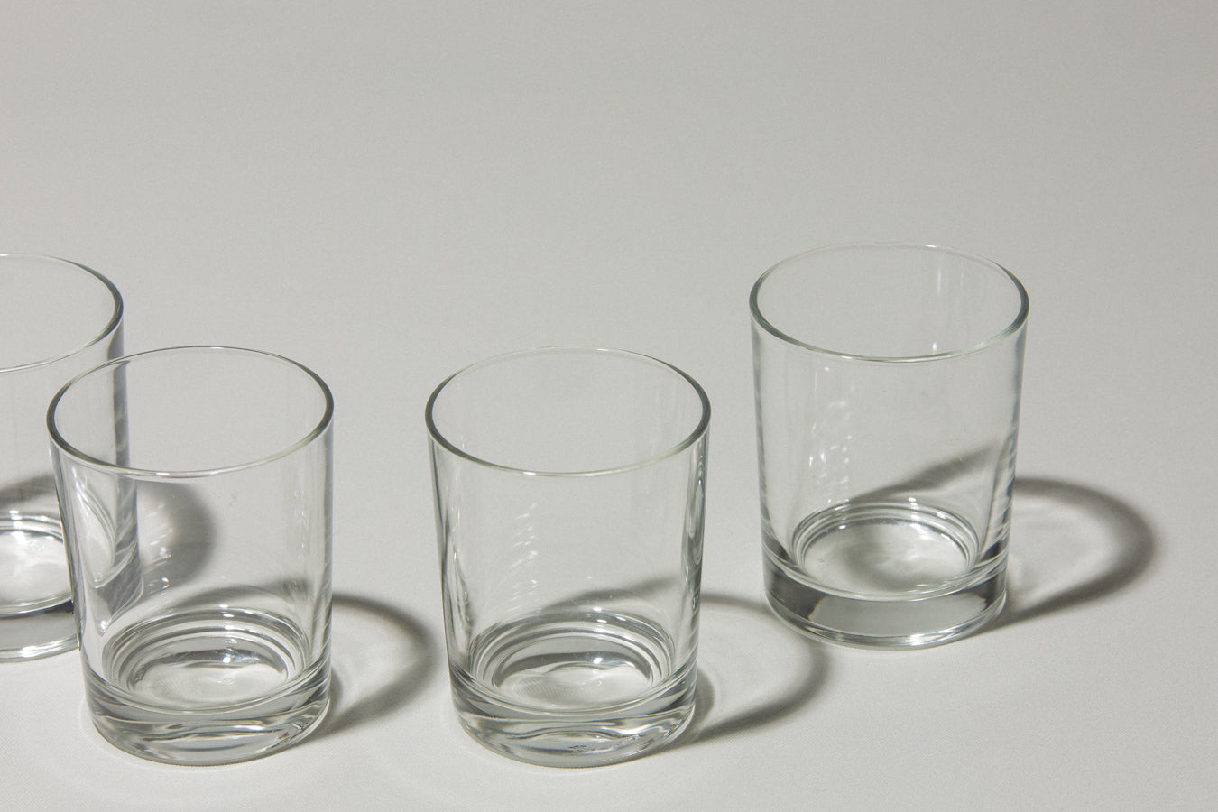 Set of four drinking GLASSES