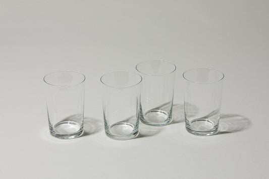 Set of four drinking GLASSES