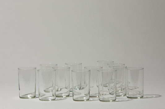 Set of twelve drinking GLASSES
