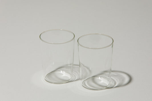 Set of two drinking GLASSES