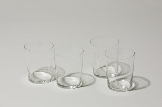 Set of four drinking GLASSES