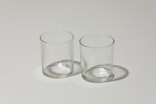 Set of two drinking GLASSES