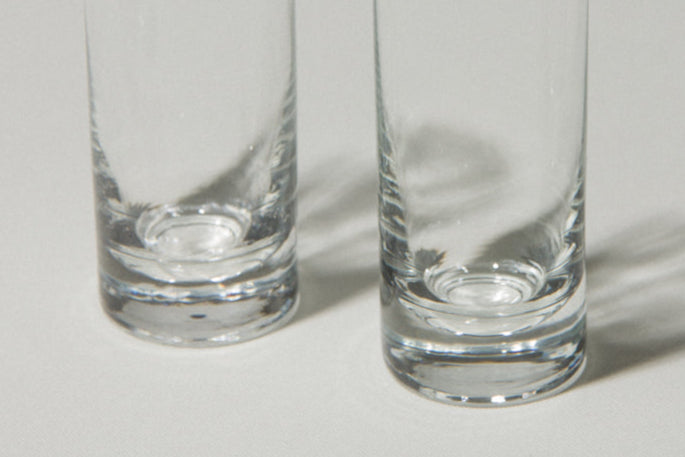 Set of two drinking GLASSES