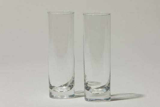 Set of two drinking GLASSES