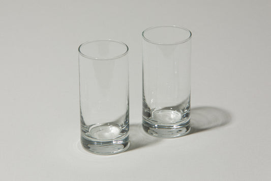 Set of two drinking GLASSES