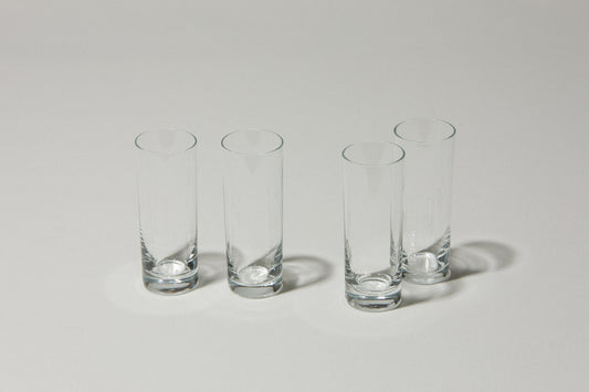 Set of four drinking GLASSES