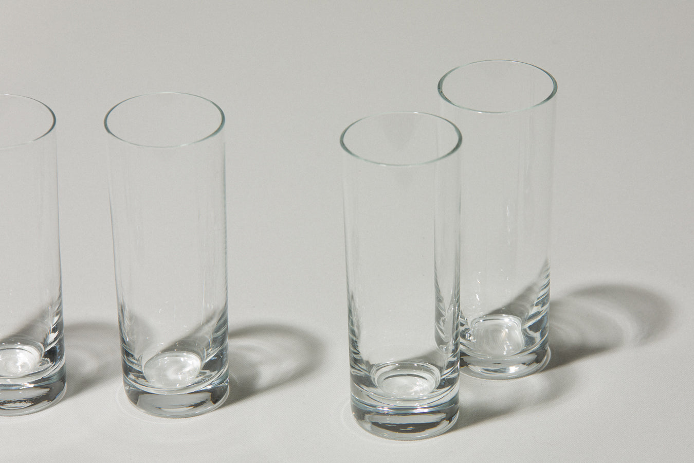Set of four drinking GLASSES