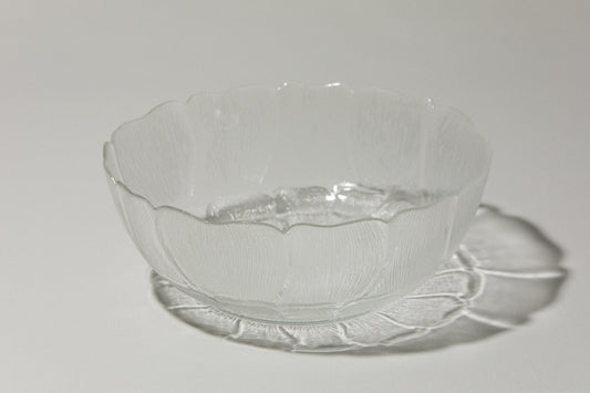 Textured glass BOWL extra large