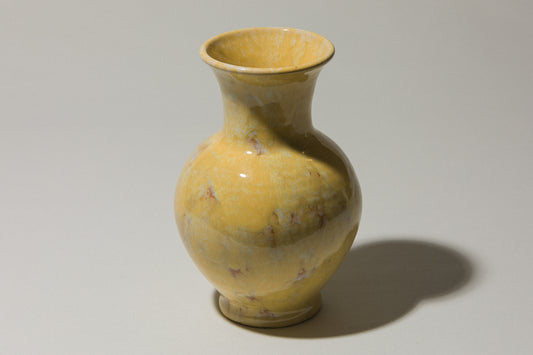 Ceramic VASE with yellow glaze