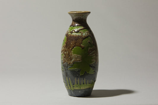 Vintage ceramic oval VASE