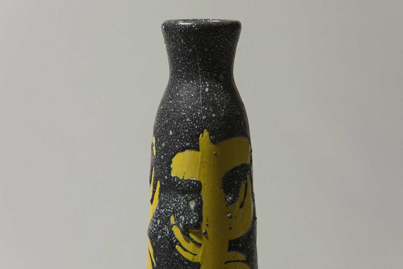 Vintage ceramic trapezoid VASE