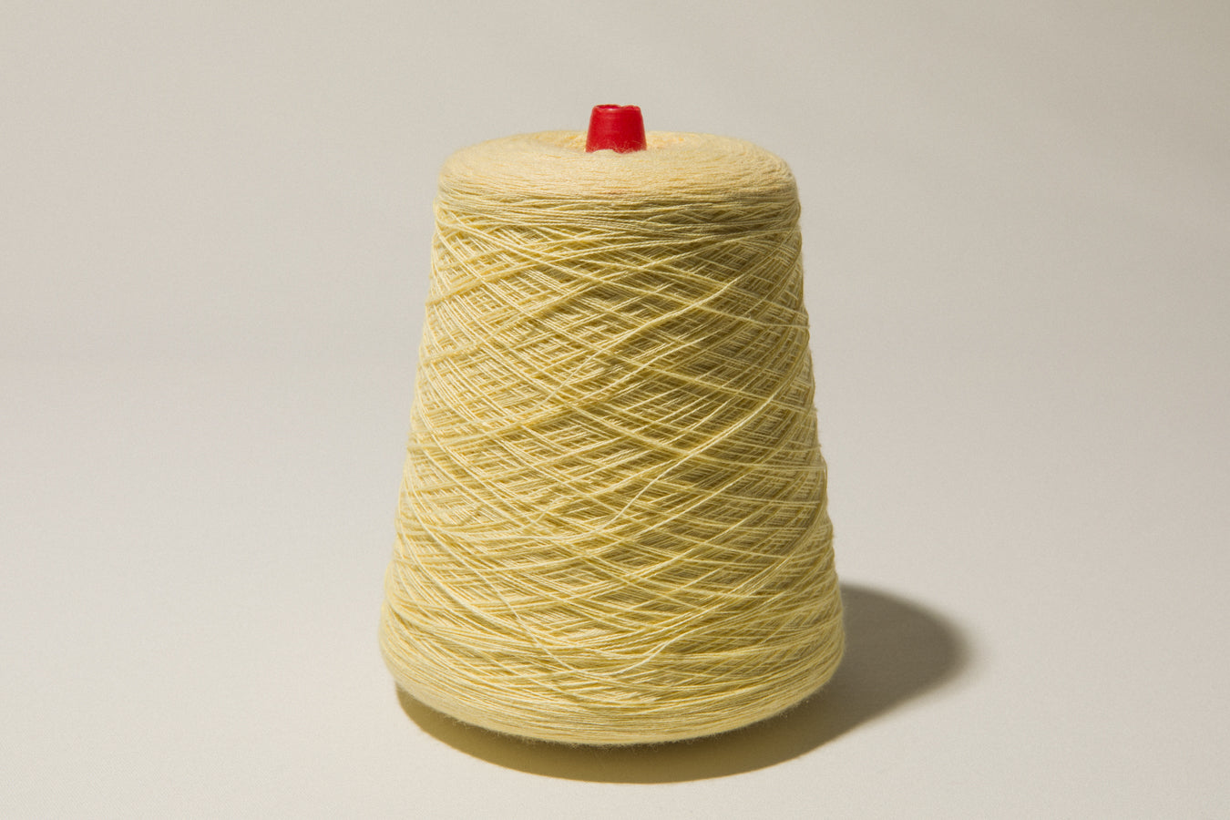 Butter yellow vintage YARN on cone