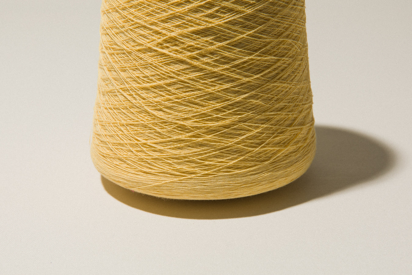 Butter yellow vintage YARN on cone