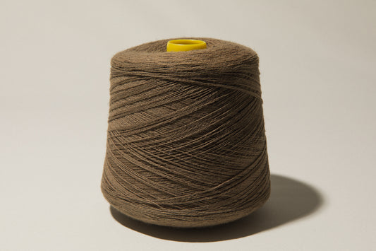 Dull brown vintage YARN on cone