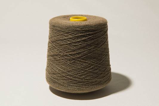 Dull brown vintage YARN on cone