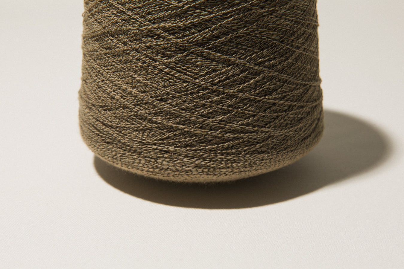 Dull brown vintage YARN on cone