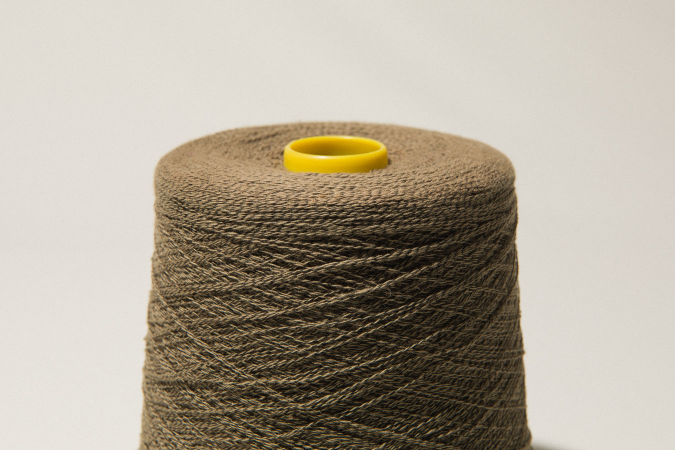 Dull brown vintage YARN on cone