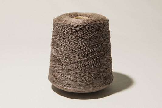 Umber brown vintage YARN on cone