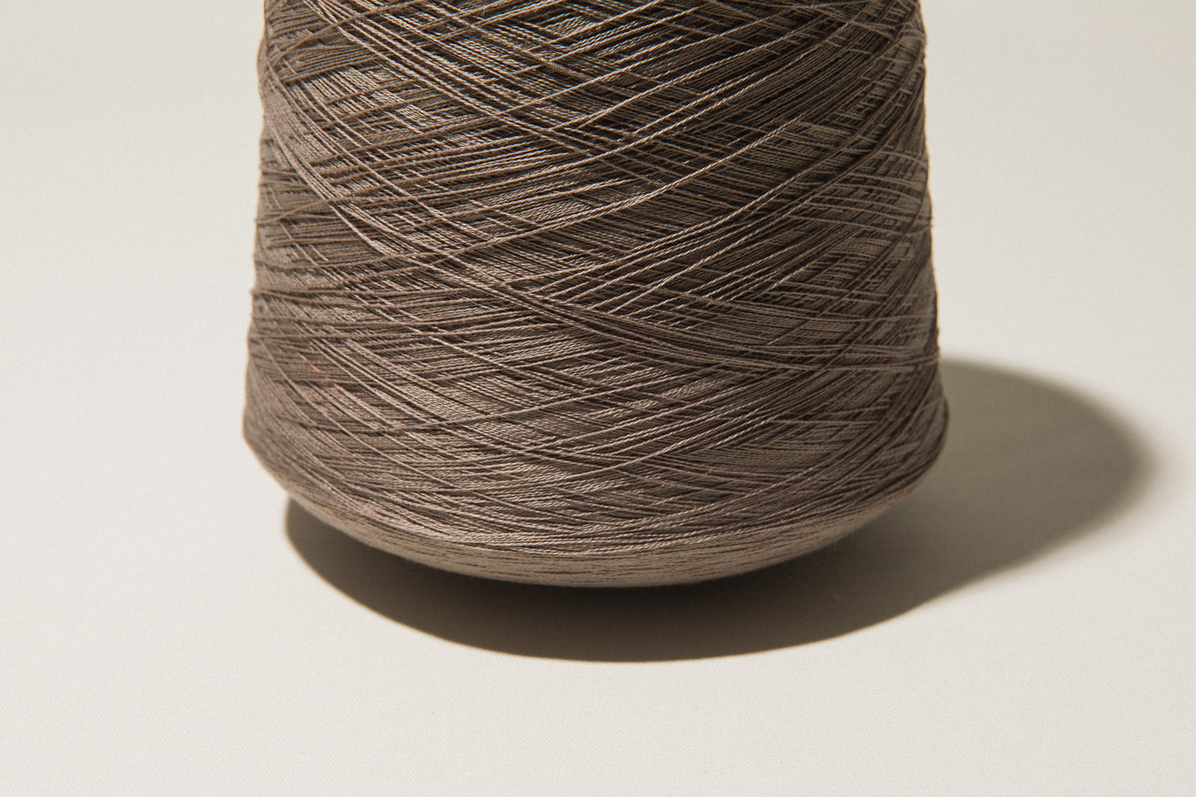 Umber brown vintage YARN on cone