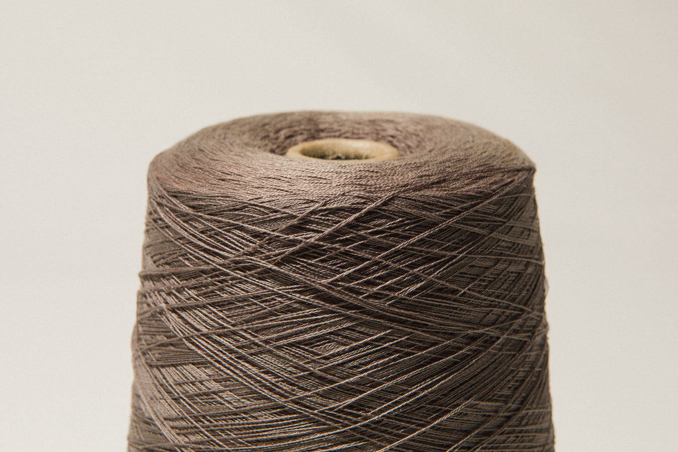 Umber brown vintage YARN on cone