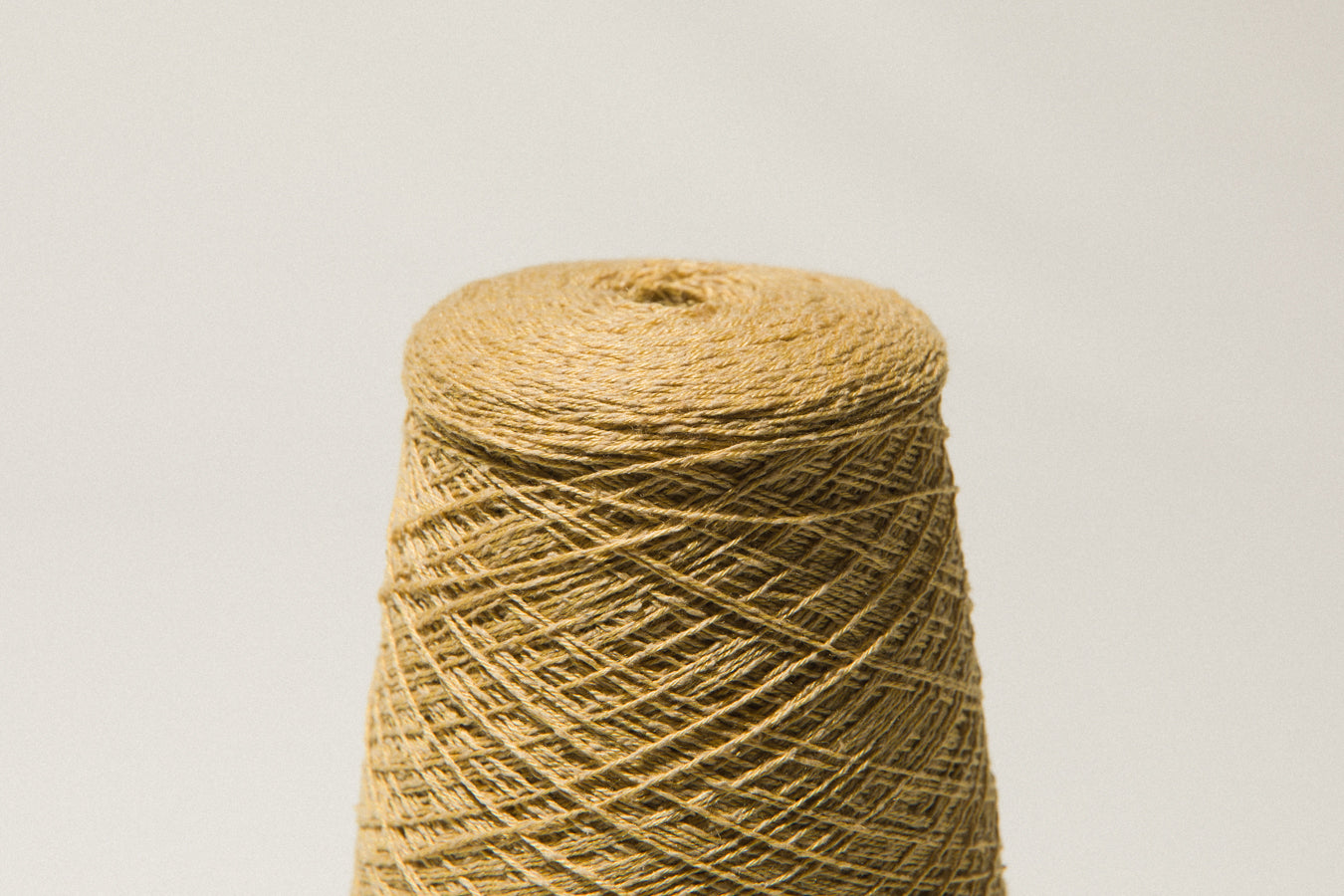 Light ochre vintage YARN on cone