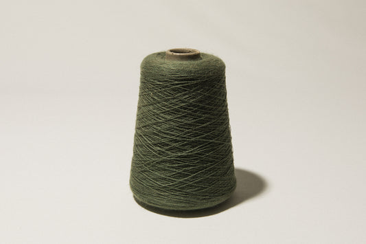Dark olive vintage YARN on cone