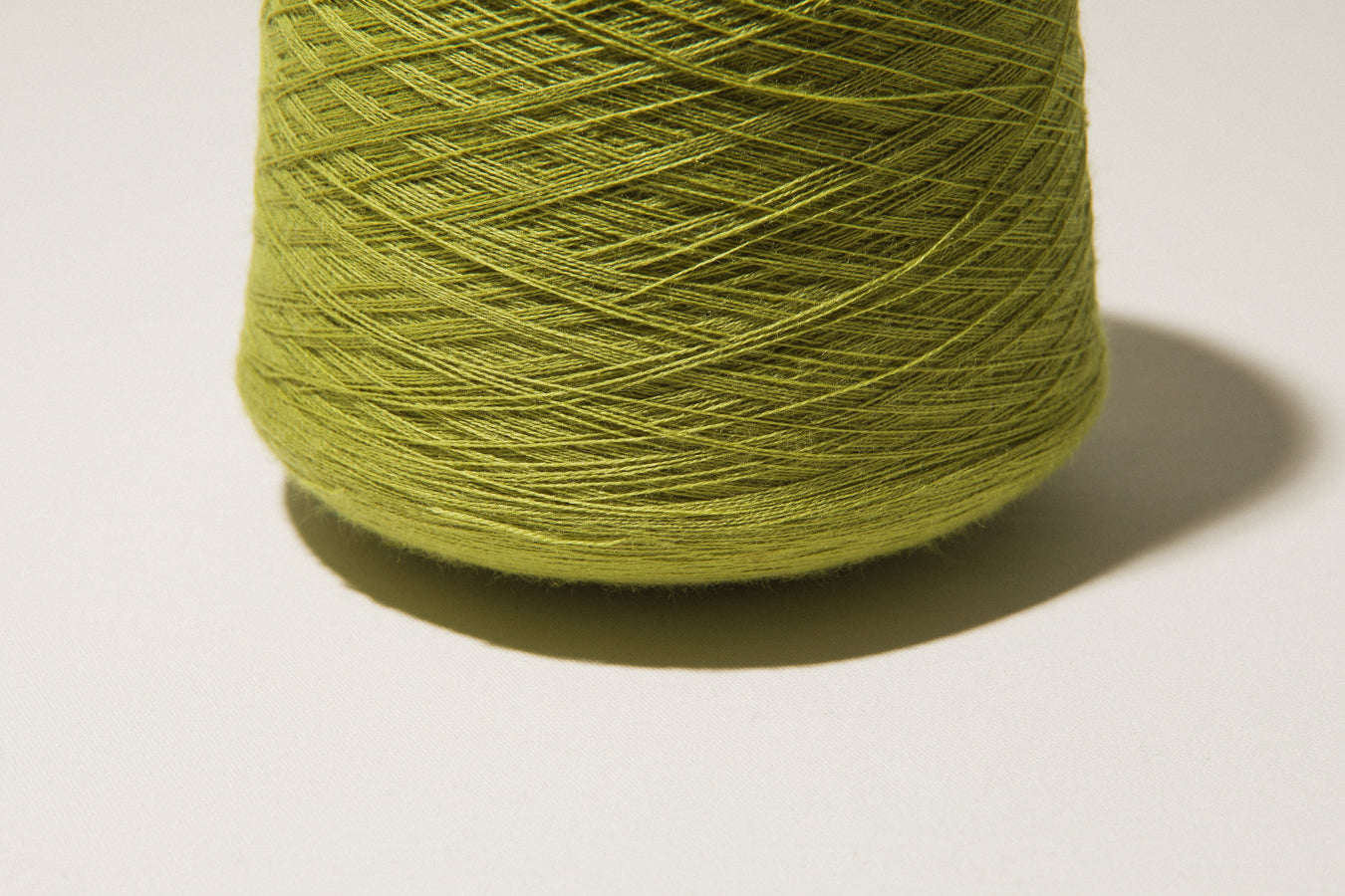 Pear green vintage YARN on cone