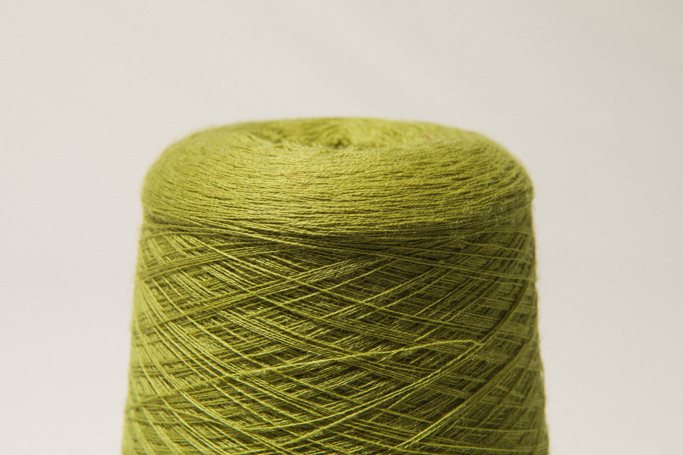 Pear green vintage YARN on cone