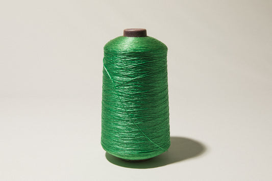 Emerald green vintage YARN on cone