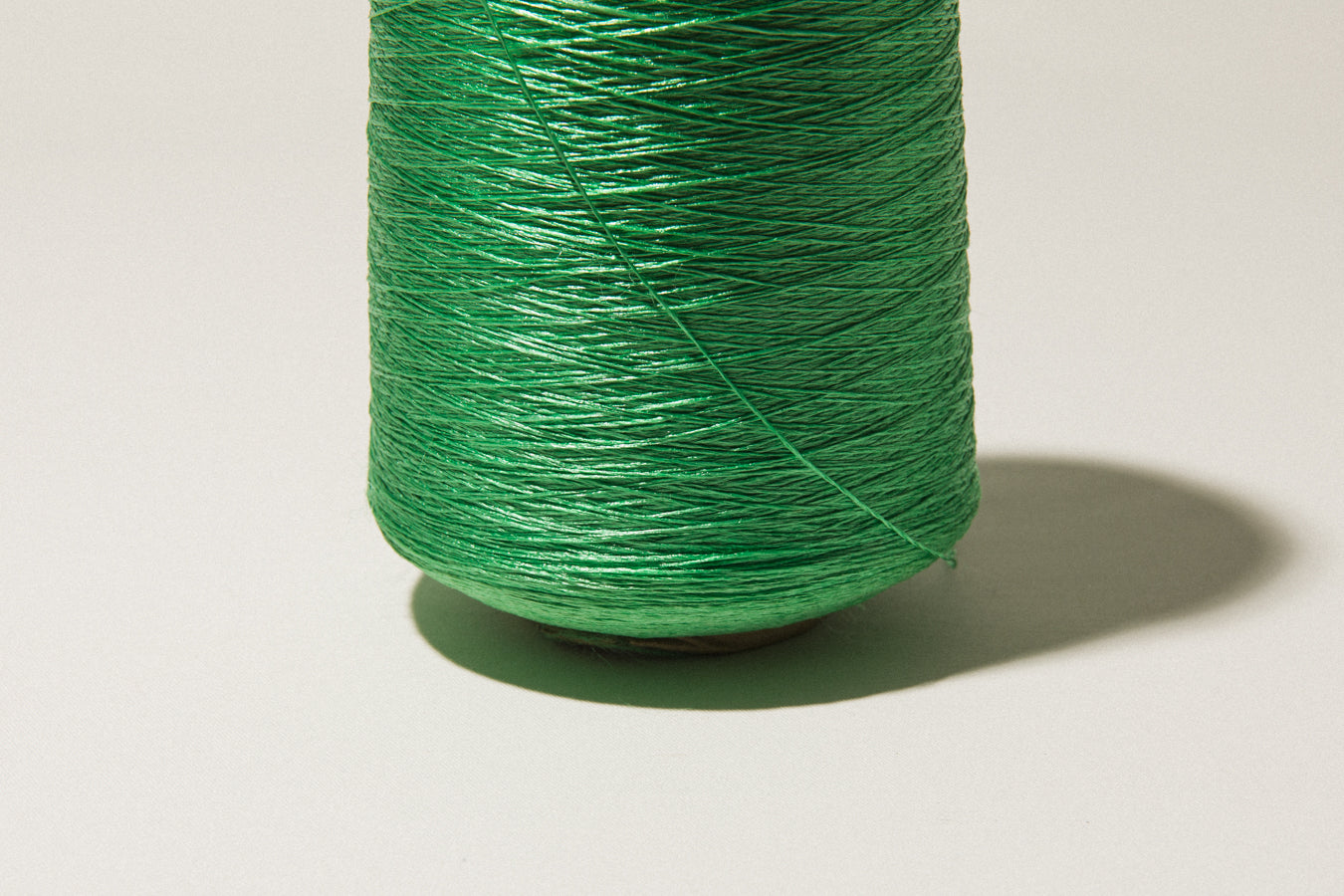 Emerald green vintage YARN on cone