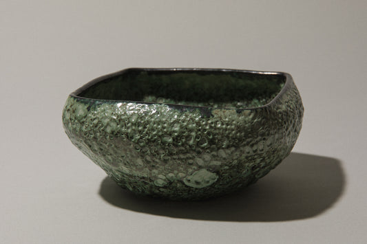 Bod ceramic BOWL  with mint green textured glaze