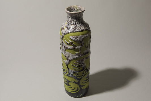 Vintage ceramic cylinder VASE