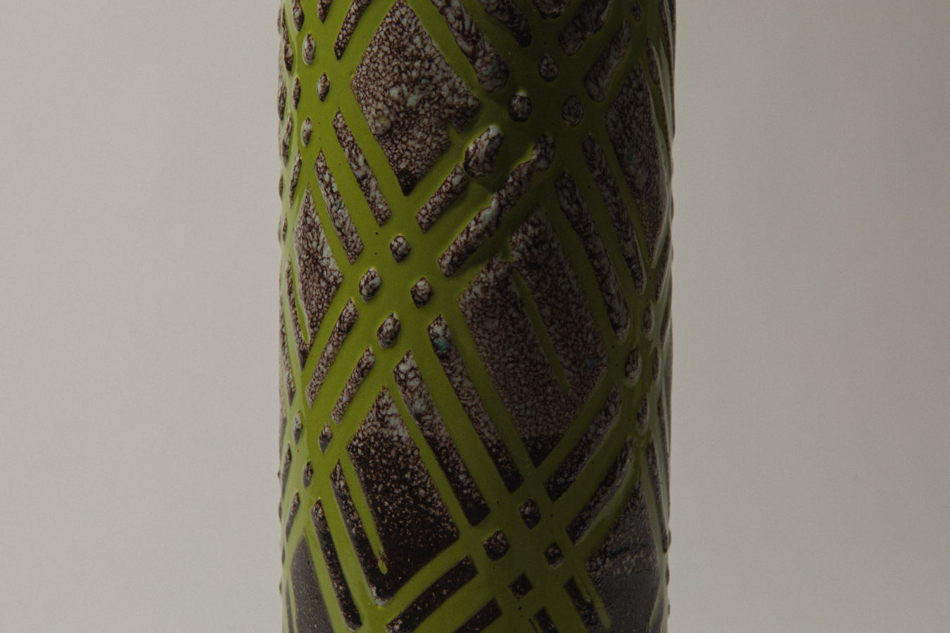 Vintage ceramic cylinder VASE