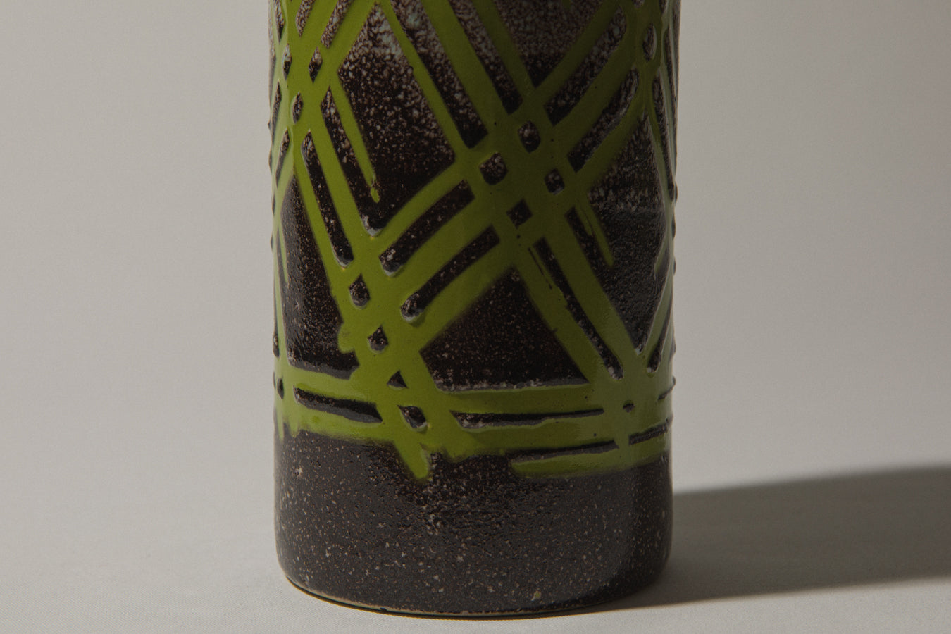 Vintage ceramic cylinder VASE