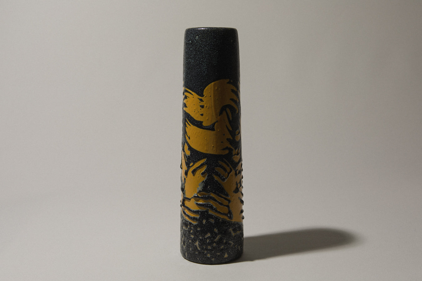 Vintage ceramic cylinder VASE