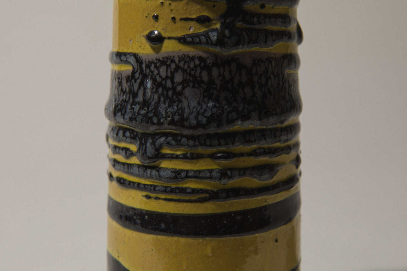 Vintage ceramic cylinder VASE
