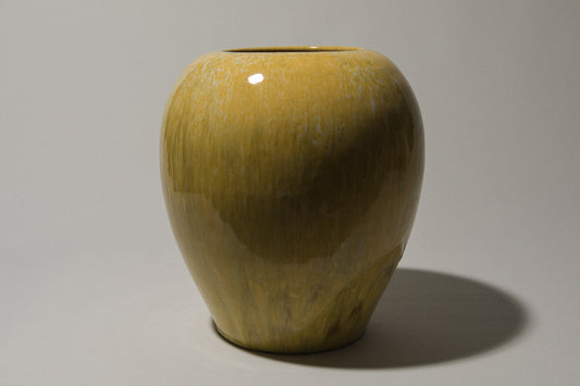 Ceramic VASE with yellow glaze