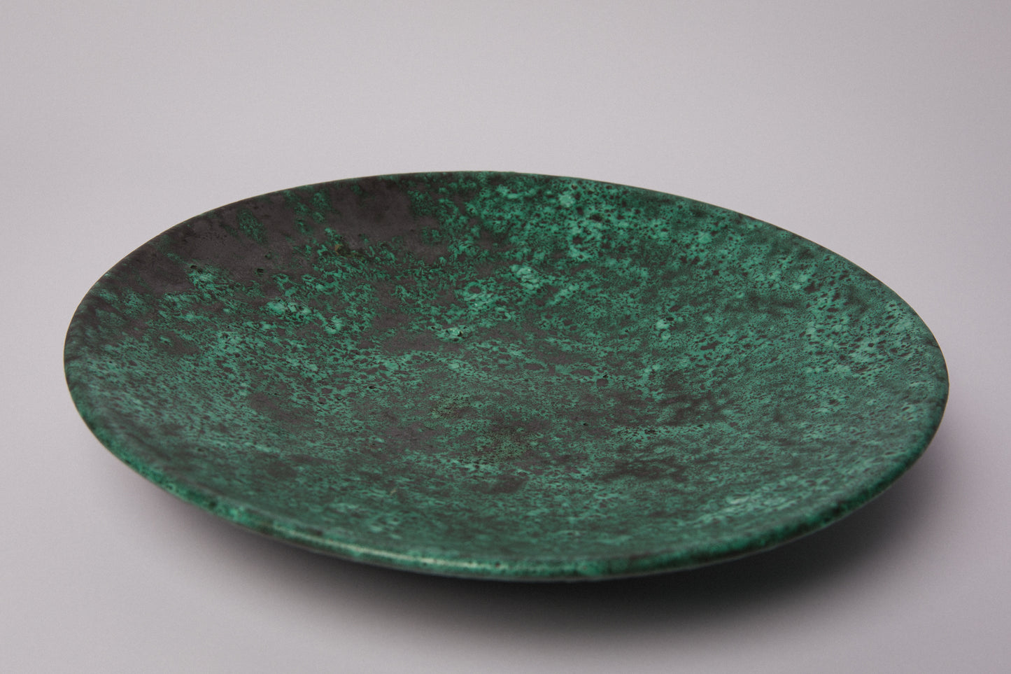 Teal ceramic PLATE _ 1437