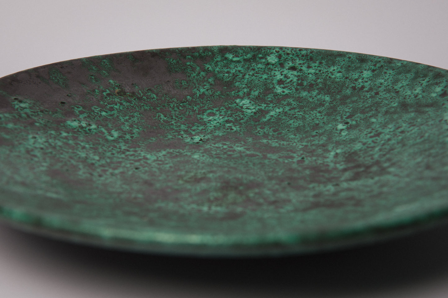 Teal ceramic PLATE _ 1437
