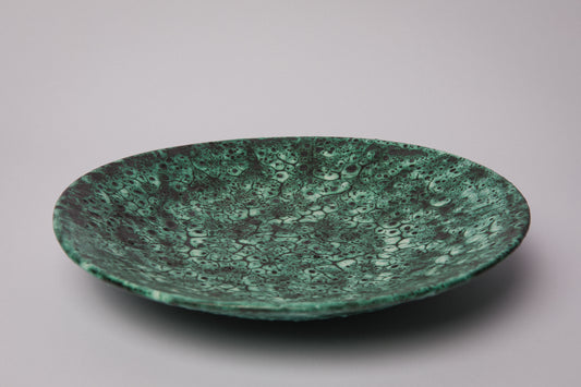 Teal ceramic PLATE _ 1438