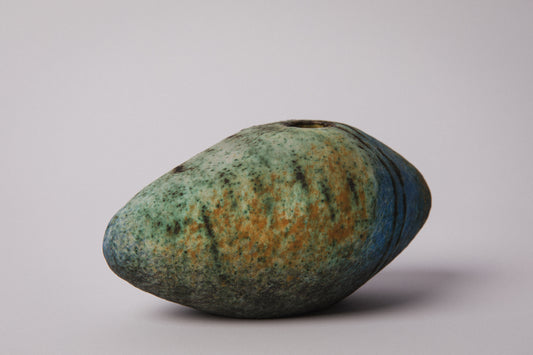 Reclining Pebble VASE by Ágoston Simó _ 1341