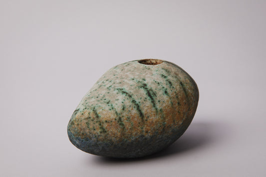 Reclining Pebble VASE by Ágoston Simó _ 1342