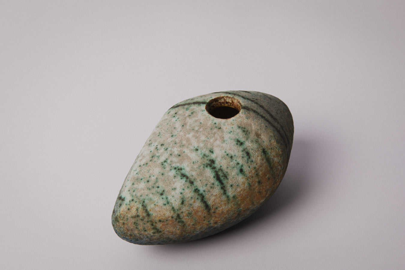 Reclining Pebble VASE by Ágoston Simó _ 1342
