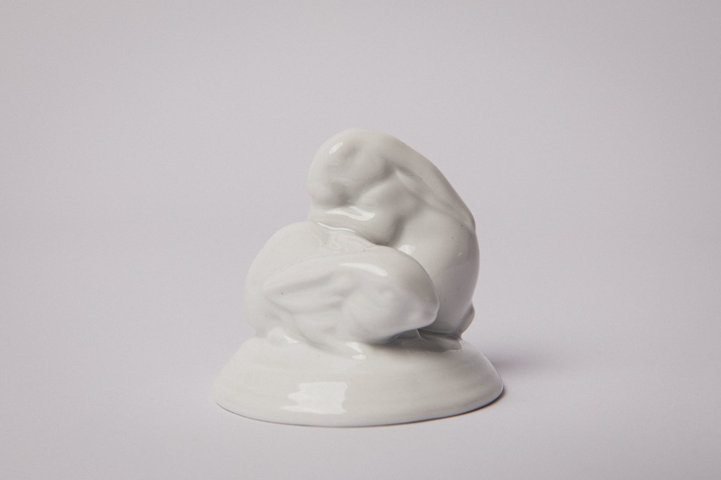 White Herend RABBIT FIGURINE _ 1472