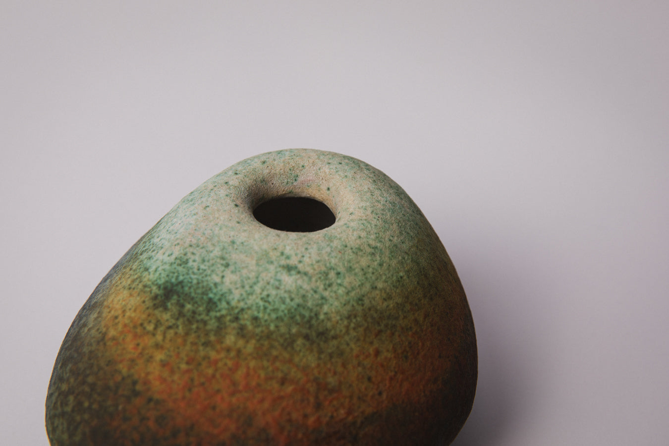 Reclining Pebble VASE by Ágoston Simó _ 1343