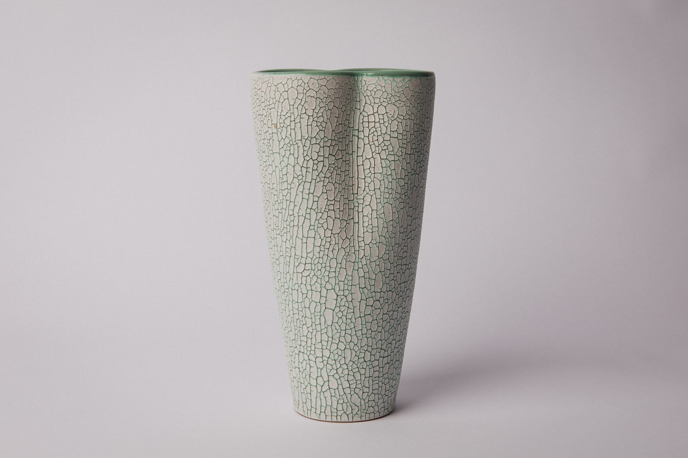 Ceramic VASE with crackle glaze _ 1356