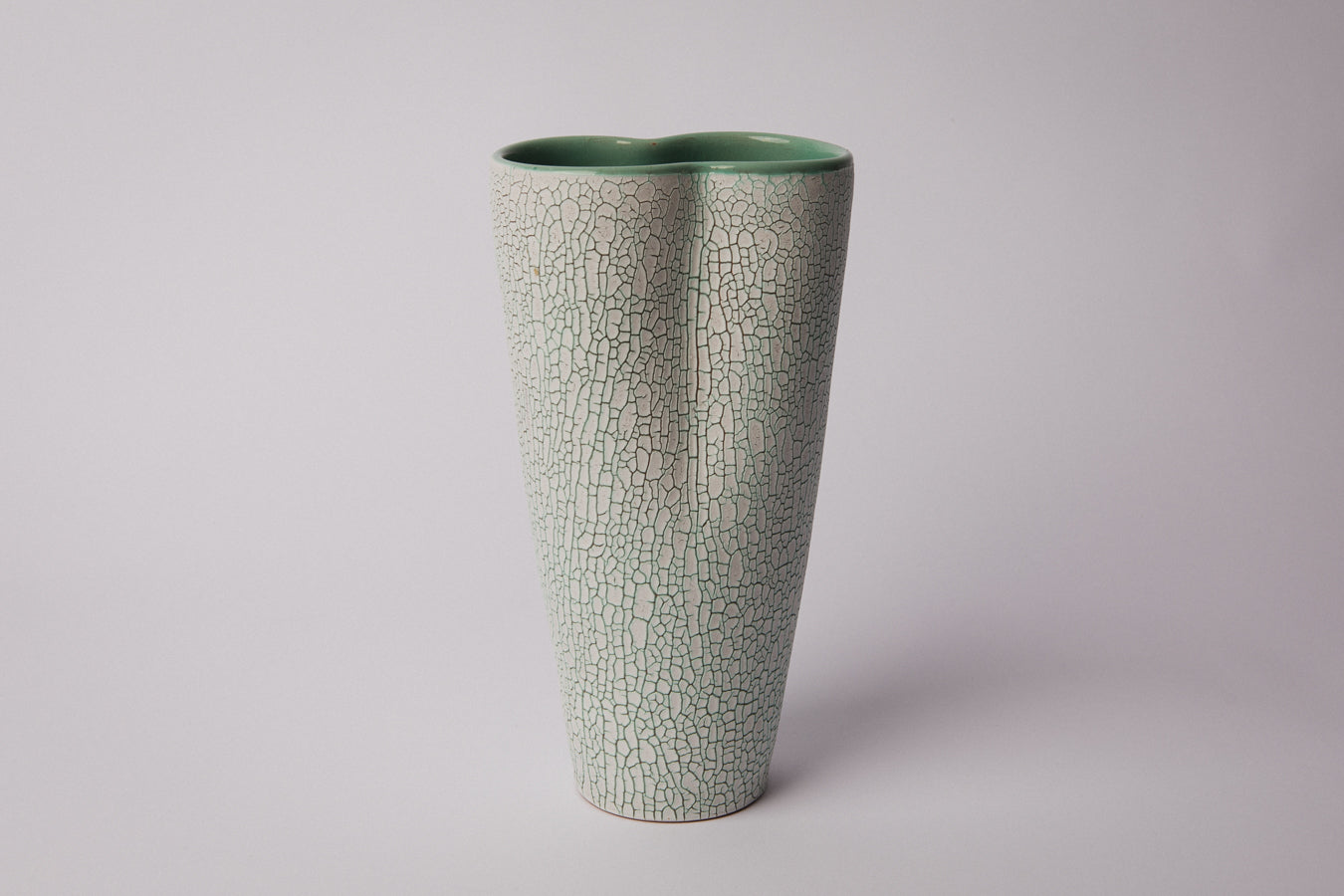 Ceramic VASE with crackle glaze _ 1356