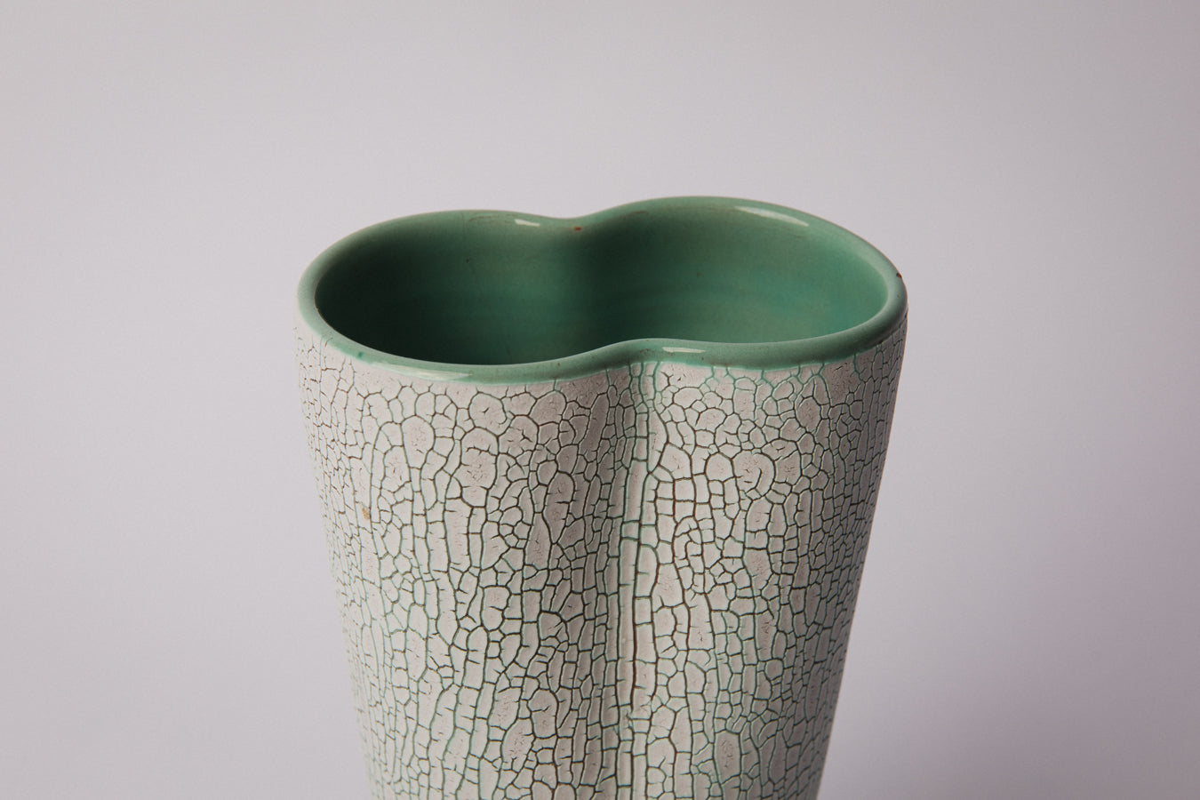 Ceramic VASE with crackle glaze _ 1356