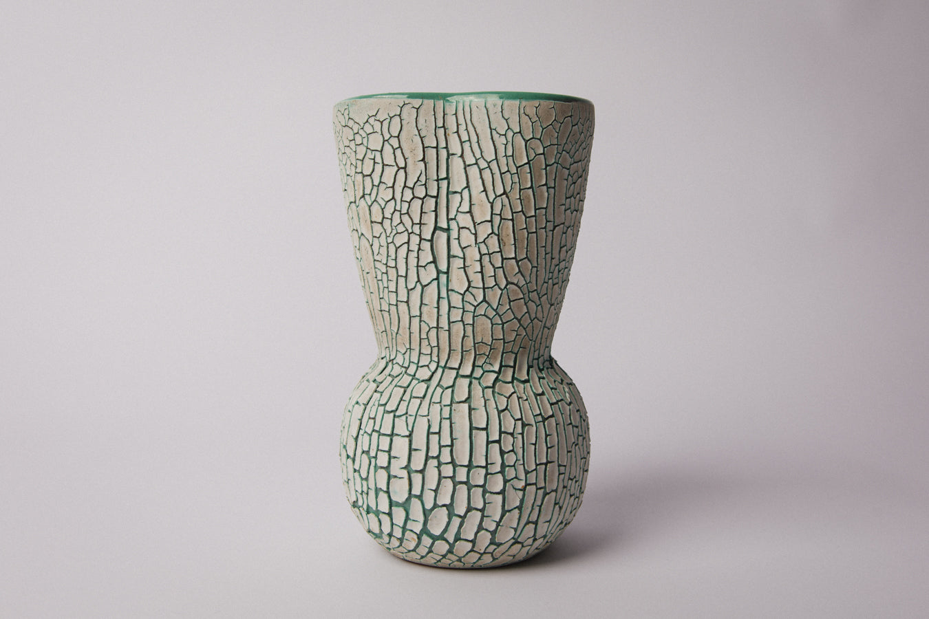 Ceramic VASE with crackle glaze _ 1357