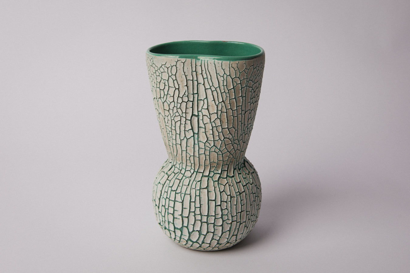 Ceramic VASE with crackle glaze _ 1357